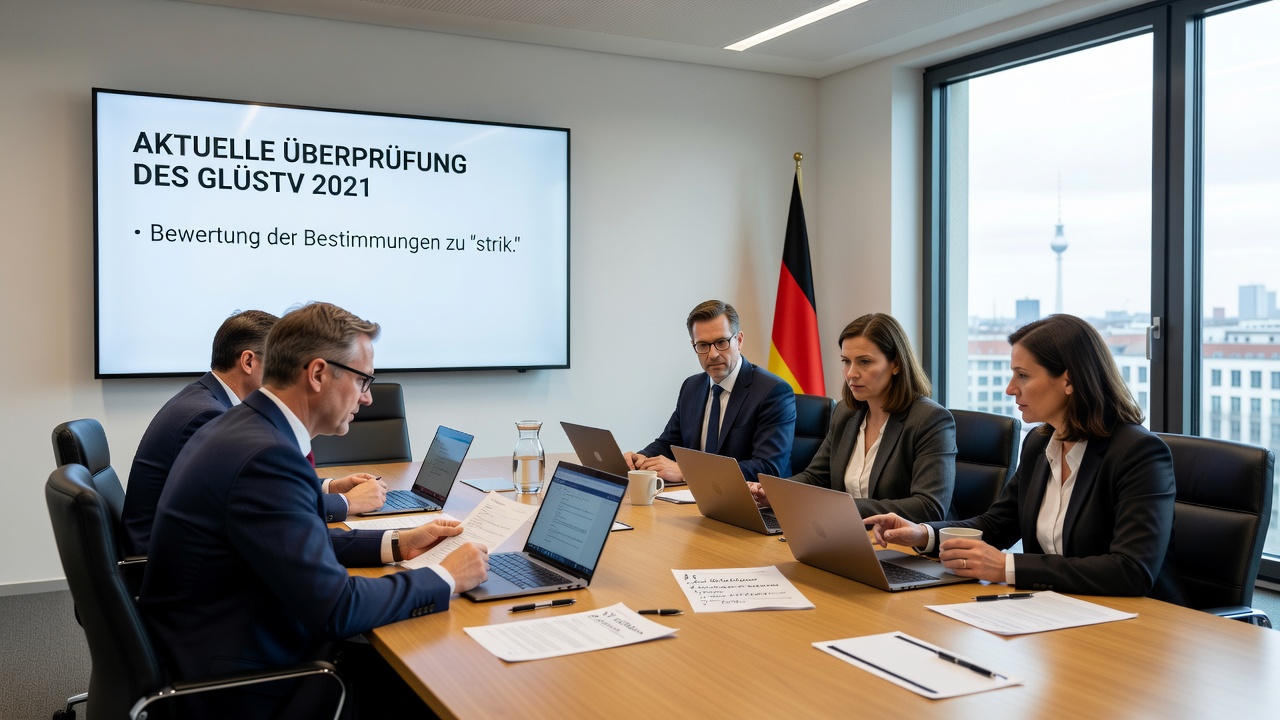 Darstellung der fragmentierten Regulierung von Online-Casinospielen und Tischspielen unter dem GlüStV 2021