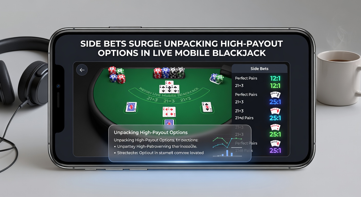Grafik mit Auszahlungstabellen für Side Bets in Live Blackjack, Multiplikatoren von 5:1 bis 200:1 hervorgehoben