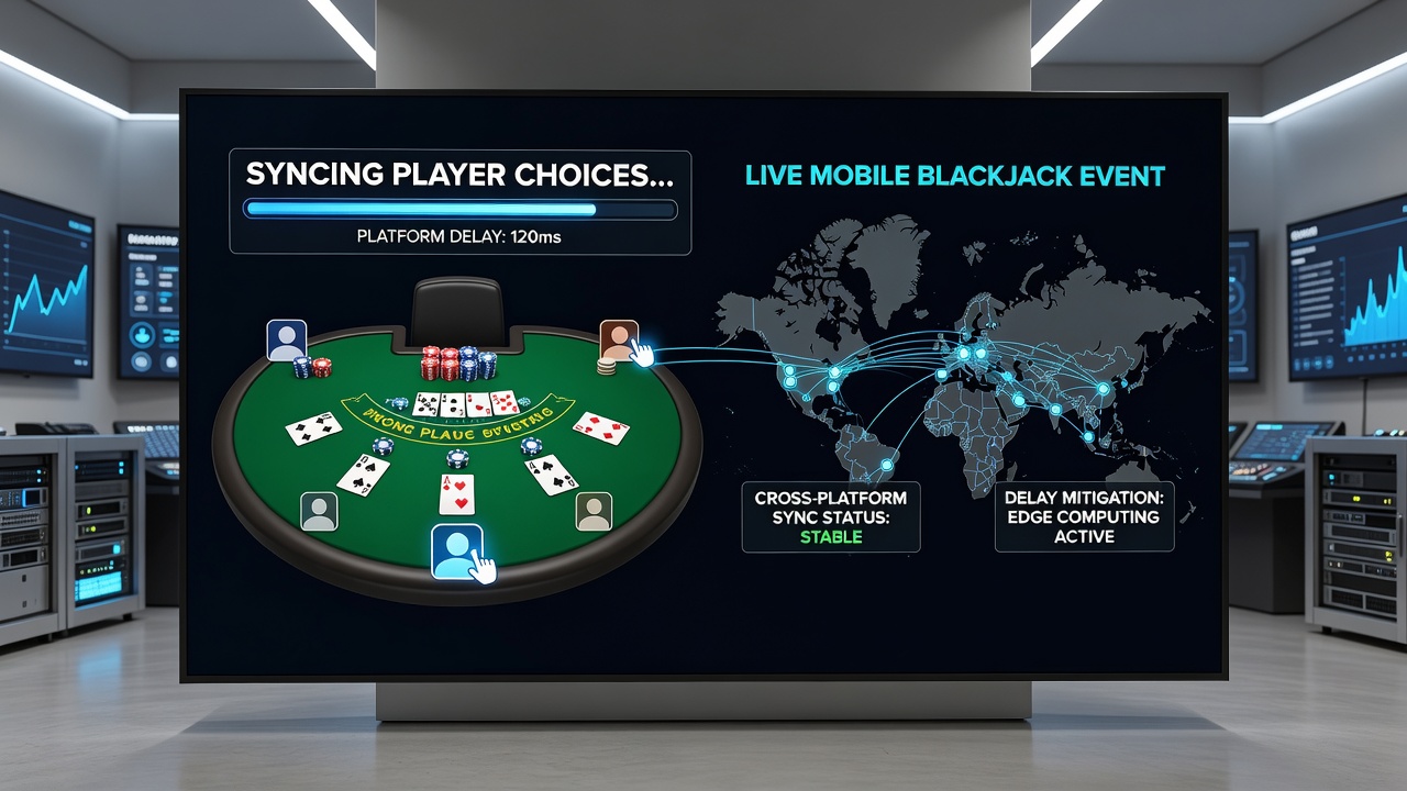 Vergleich von Blackjack-Sessions auf verschiedenen mobilen Geräten mit Timing-Indikatoren